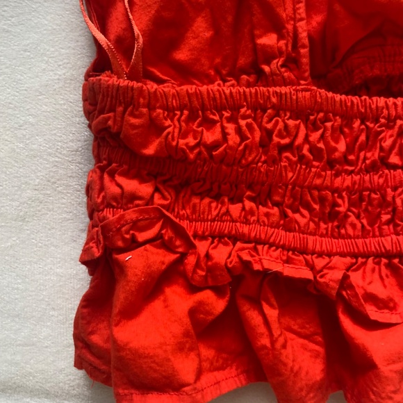 Red ruffle tank top - Picture 7 of 7